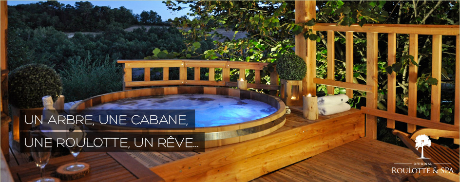 Cabane dans les arbres jacuzzi bretagne