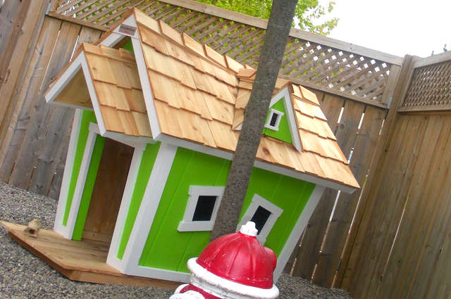 Cabane à chat en palette