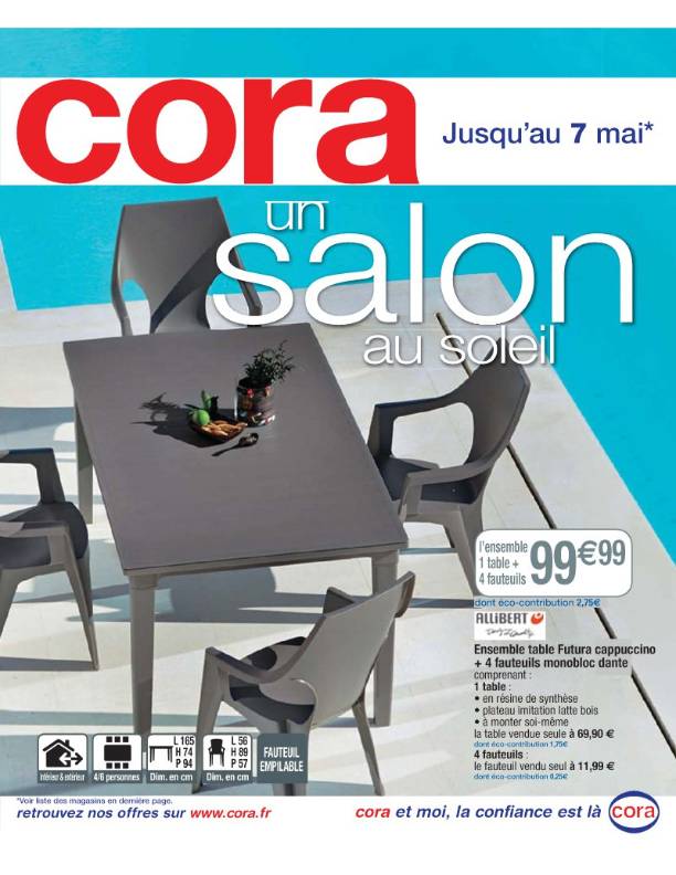 Salon de jardin cora lempdes