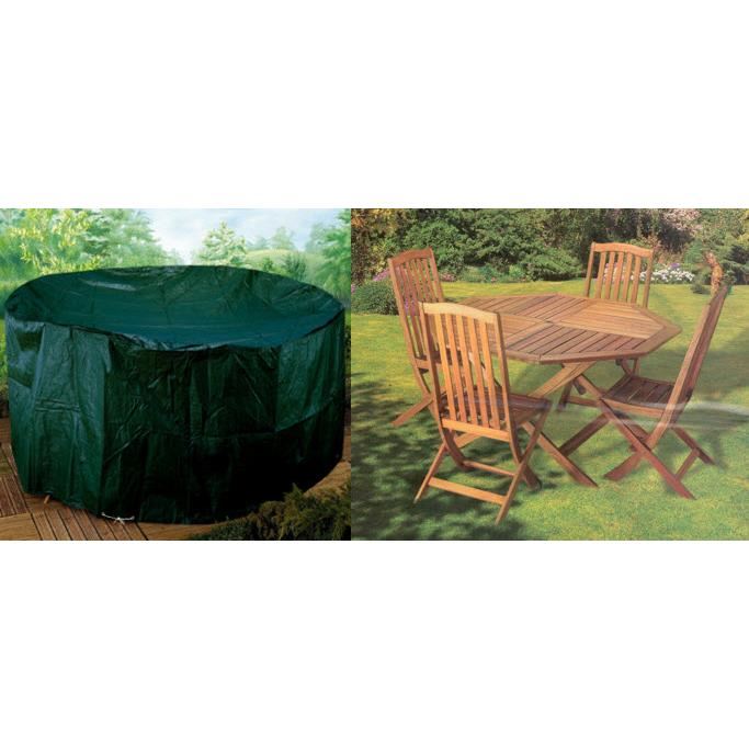 Bache pour salon de jardin ovale