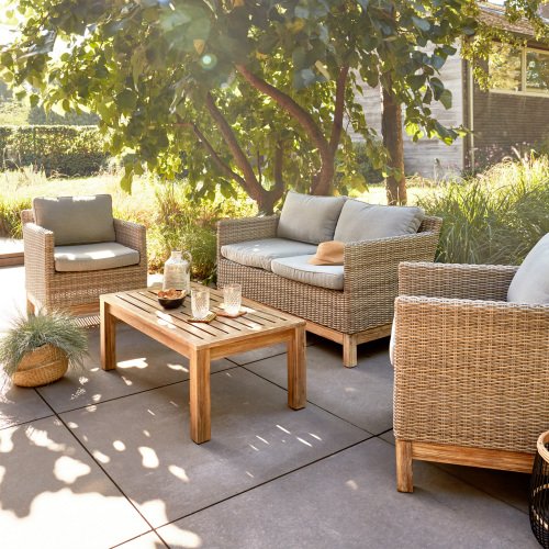 Salon de jardin en teck haut de gamme