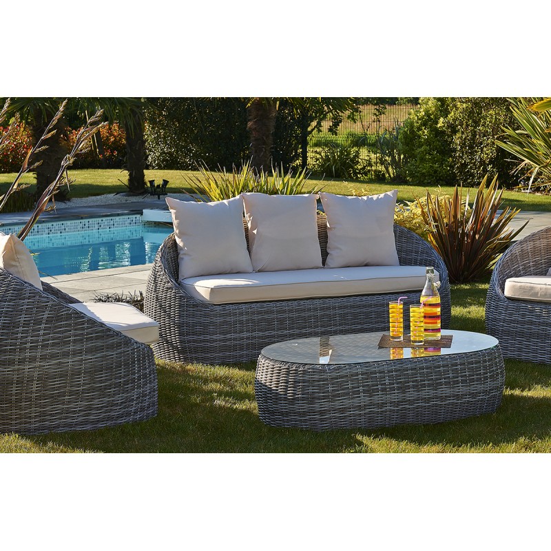 Salon de jardin 2 banquettes